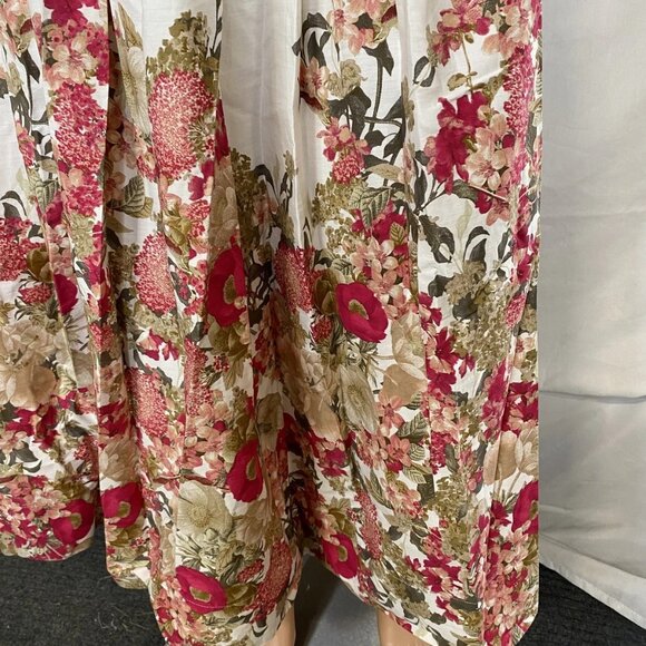 NEW MAEVE Women’s Sybil Poplin Floral Midi Skirt – Ivory/Multicolor – Size XS - Picture 8 of 11